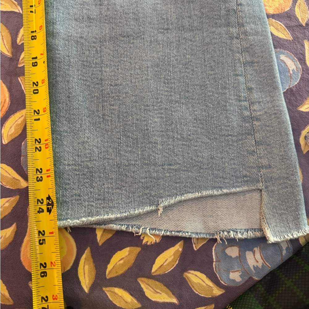 Mother Insider Step Fray Limited Edition Wash Jeans Size 33 - Picture 10 of 11